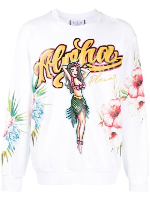 Philipp Plein Hawaii-print sweatshirt Men