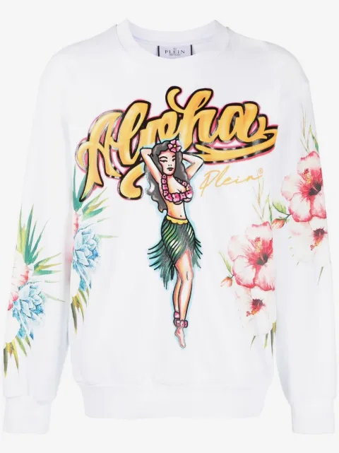 Philipp Plein Hawaii-print sweatshirt
