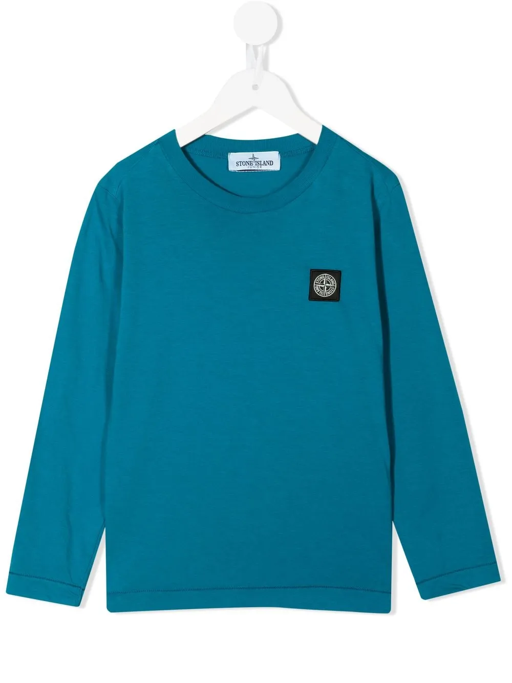 

Stone Island Junior sudadera con parche del logo - Azul