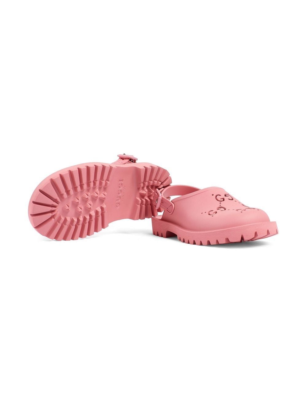 Gucci Kids Sandalen met uitgesneden GG-logo - Roze