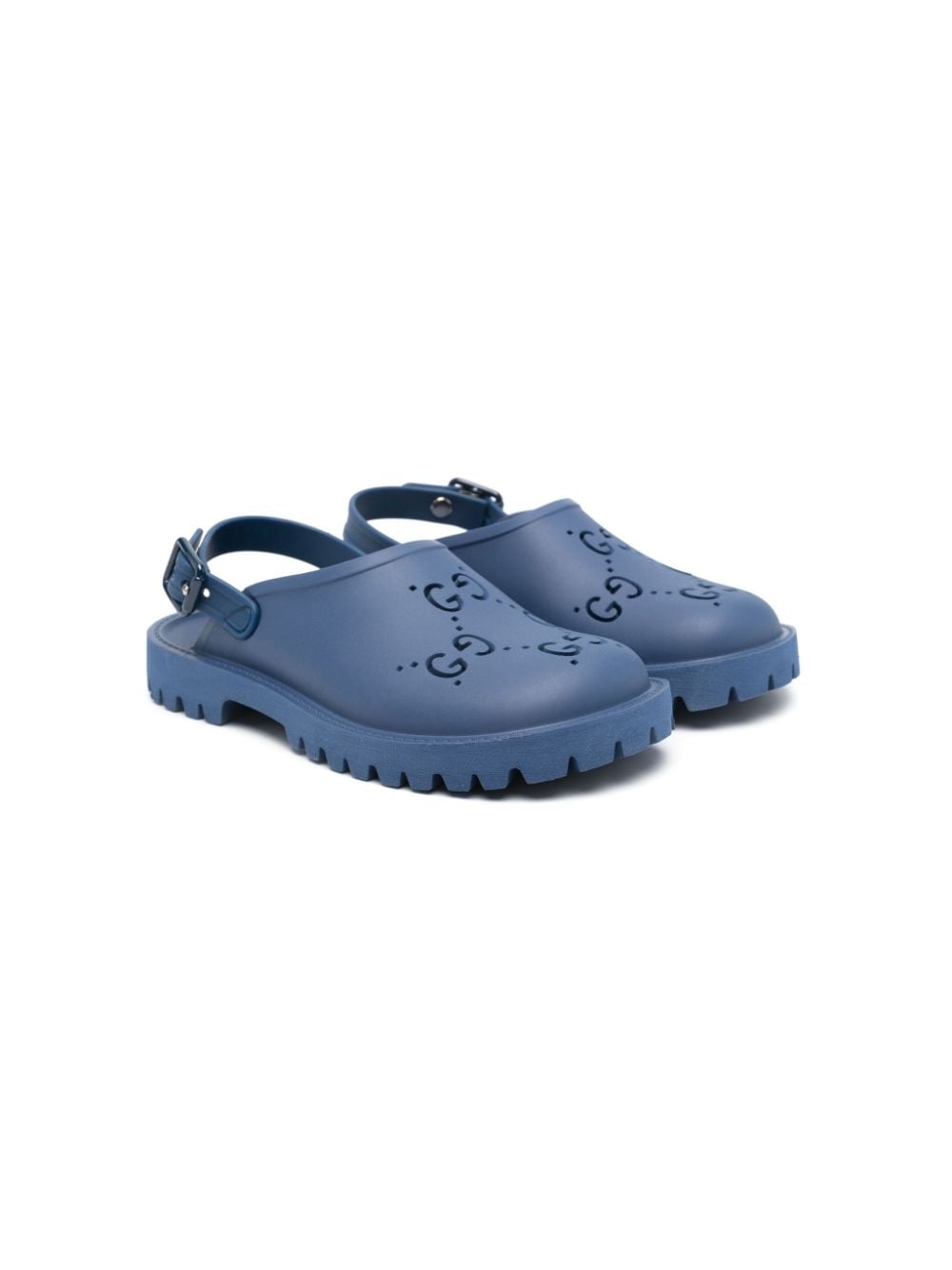 Image 1 of Gucci Kids GG Supreme cut-out sandals