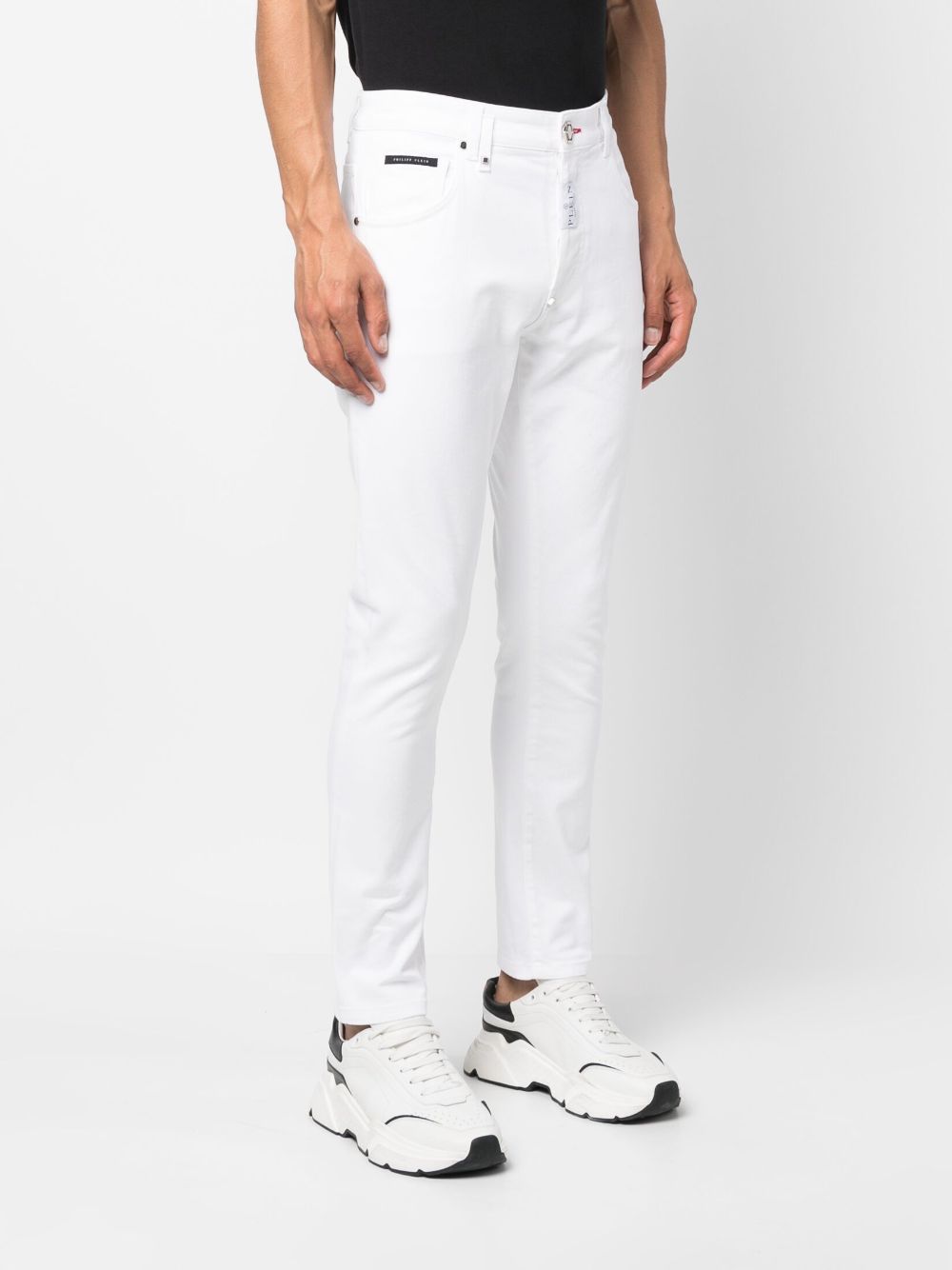 Philipp Plein logo-plaque skinny jeans Men