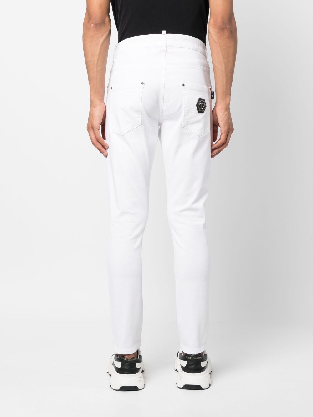 Philipp Plein logo-plaque skinny jeans Men