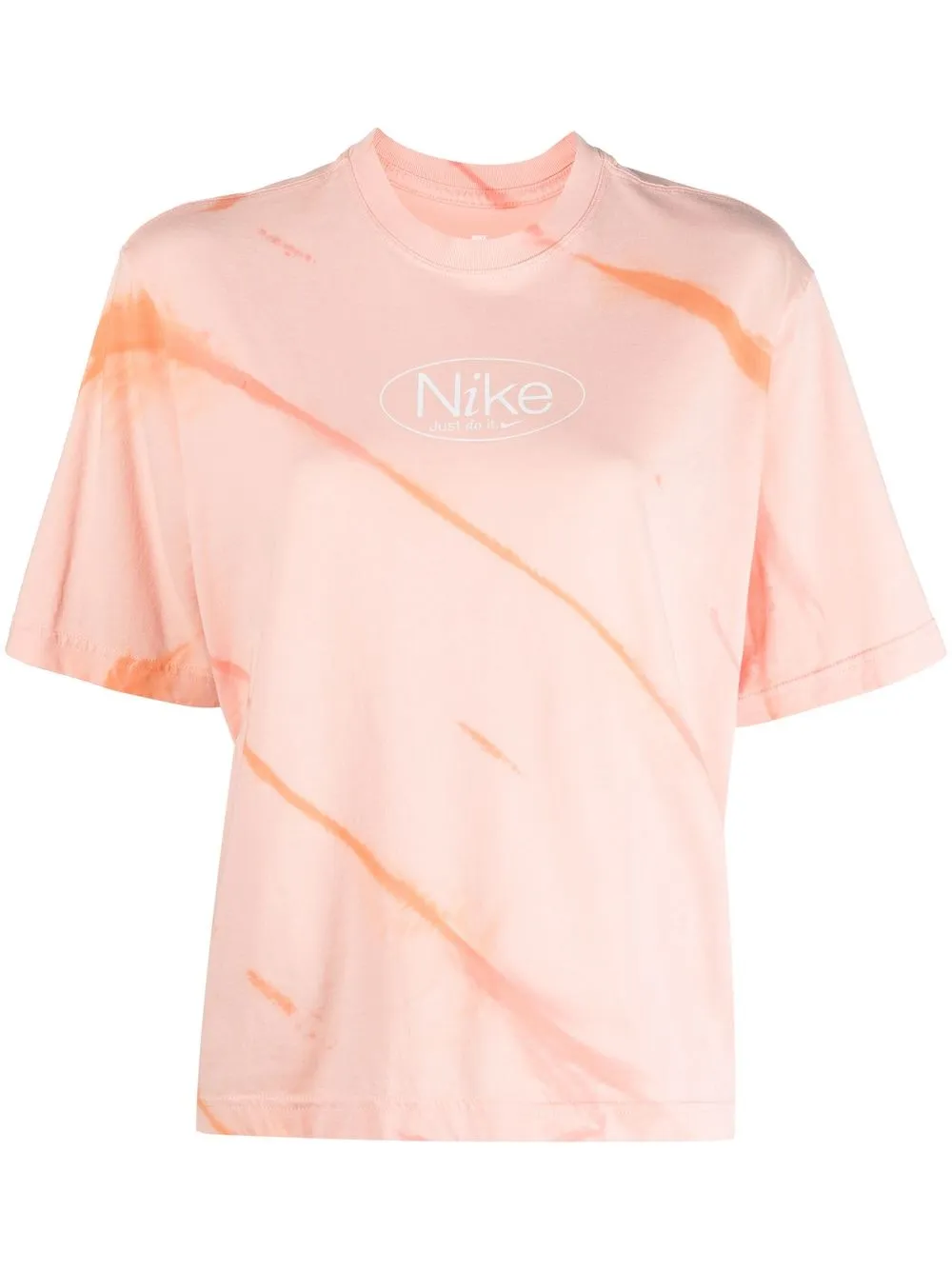 

Nike playera con estampado tie-dye - Naranja