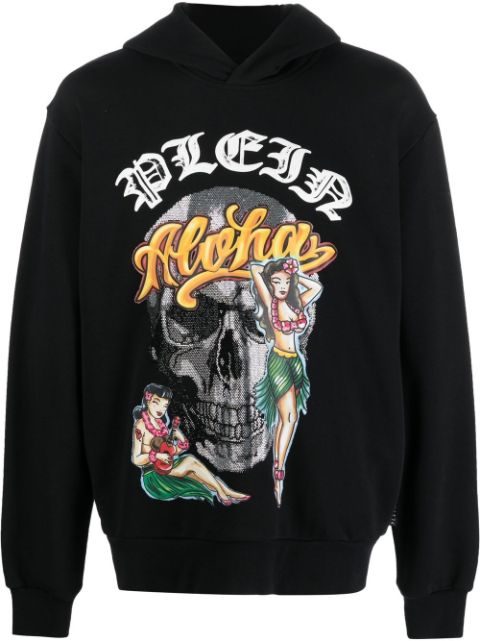 Philipp Plein Hawaii graphic-print hoodie Men