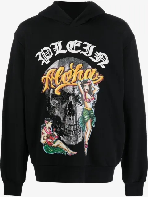 Philipp Plein Hawaii graphic-print hoodie 