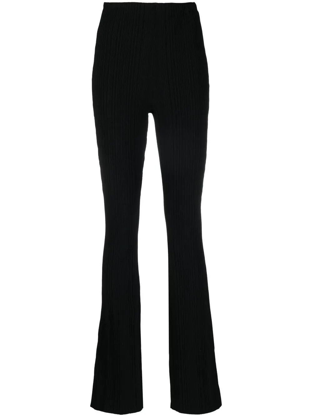 

Hervé Léger pantalones acampanados con tiro alto - Negro