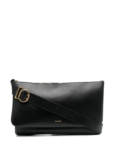 Jil Sander bolsa crossbody con logo en relieve