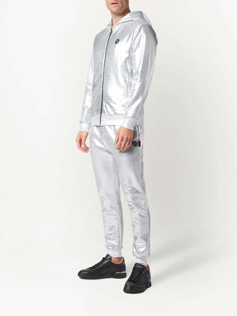 Silver tracksuit sale