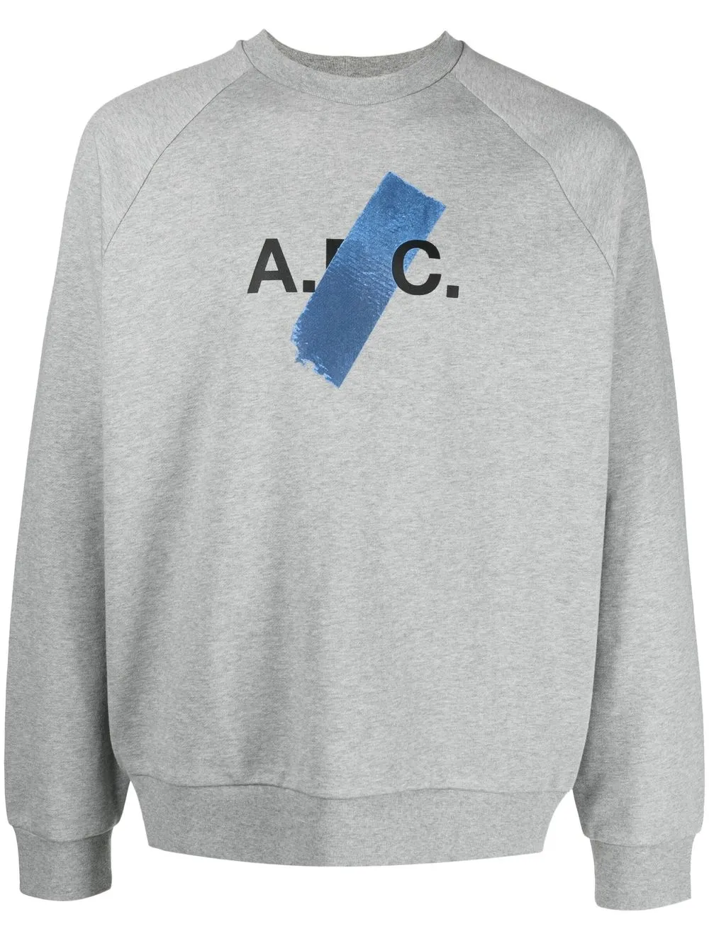 

A.P.C. logo-print crew neck sweatshirt - Grey