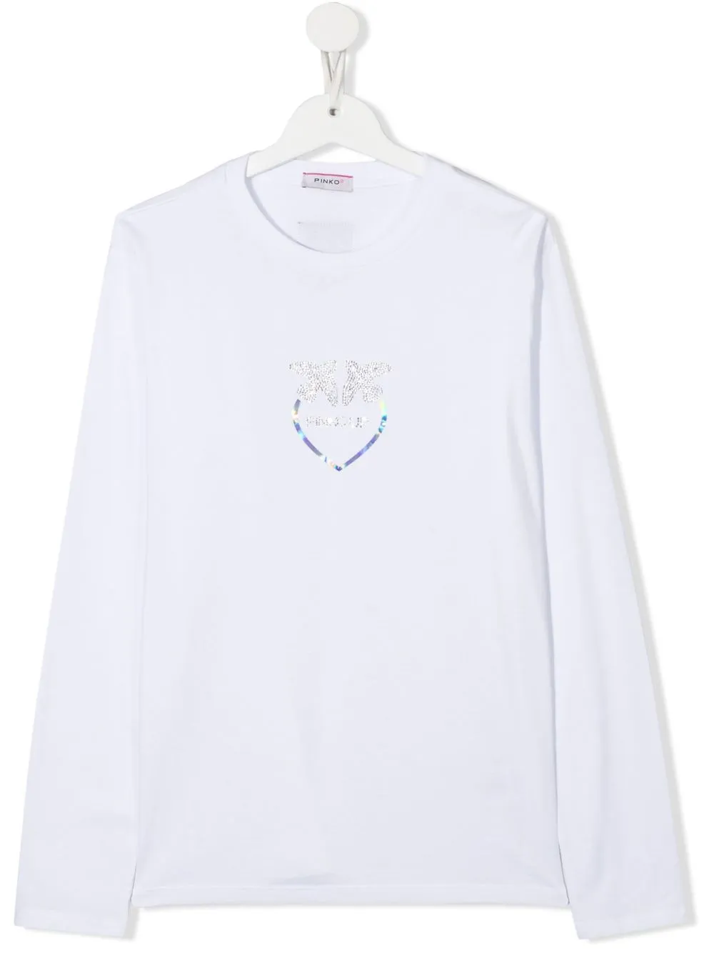 

Pinko Kids playera con logo de gemas - Blanco