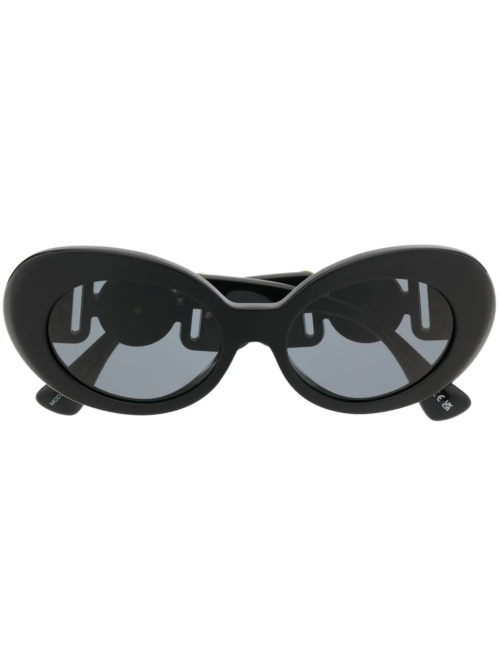 

Versace Eyewear Medusa oval-frame sunglasses - Black