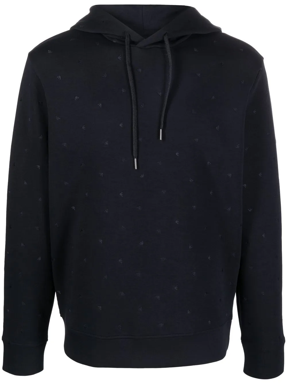 

Emporio Armani hoodie con logo bordado - Azul