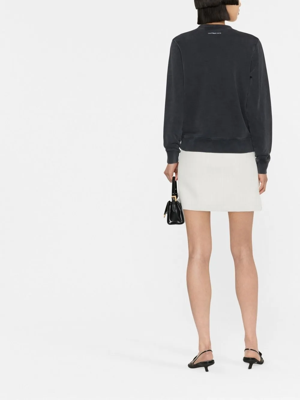 Courrèges Crew-neck Sweatshirt In Grey