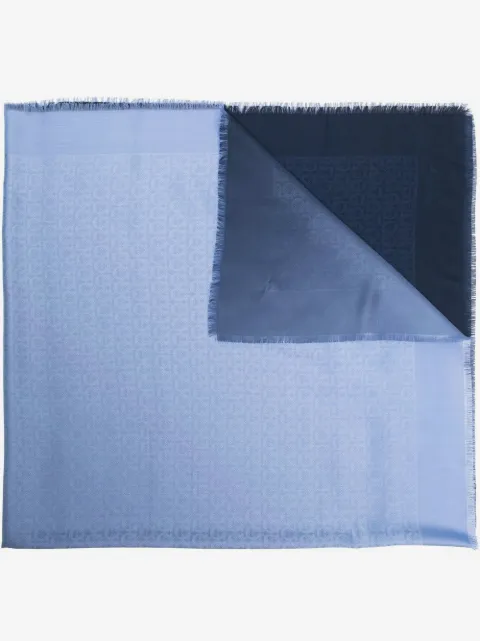 Ferragamo Gancini jacquard-pattern scarf