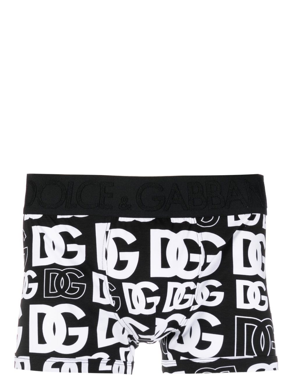 

Dolce & Gabbana bóxer con logo en la pretina - Negro