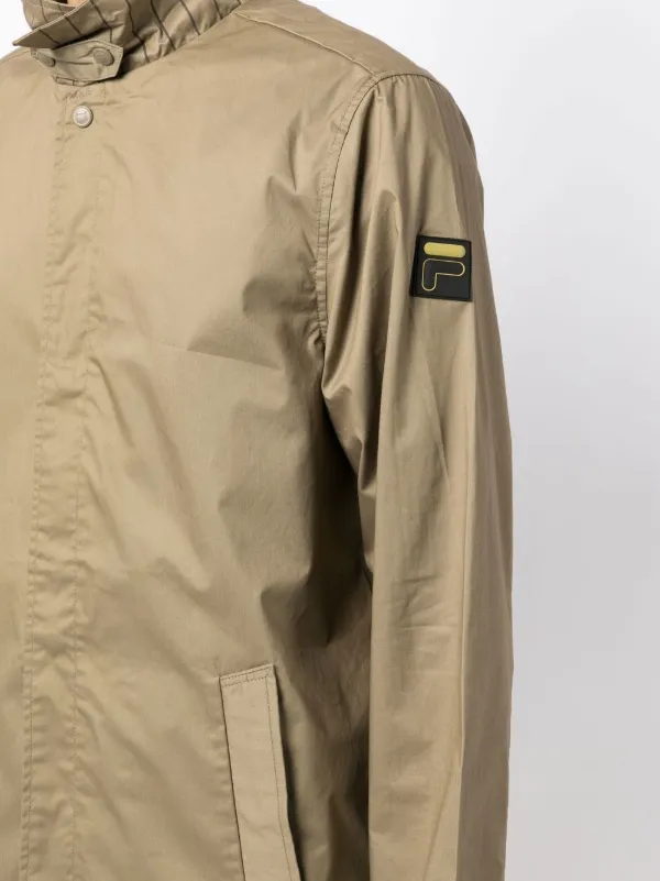 Fila logo patch Parka Farfetch