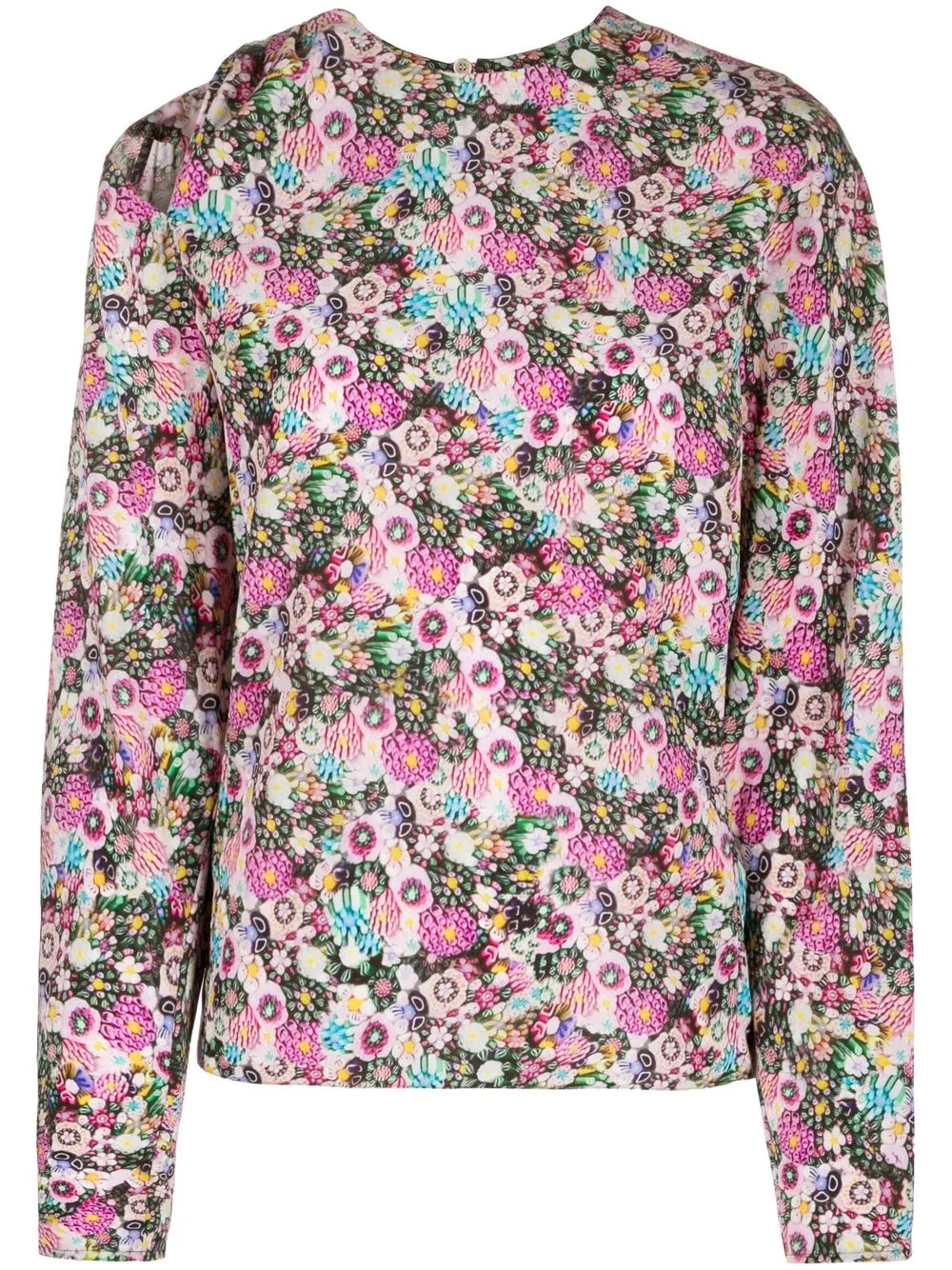 

Isabel Marant blusa con estampado floral - Rosado