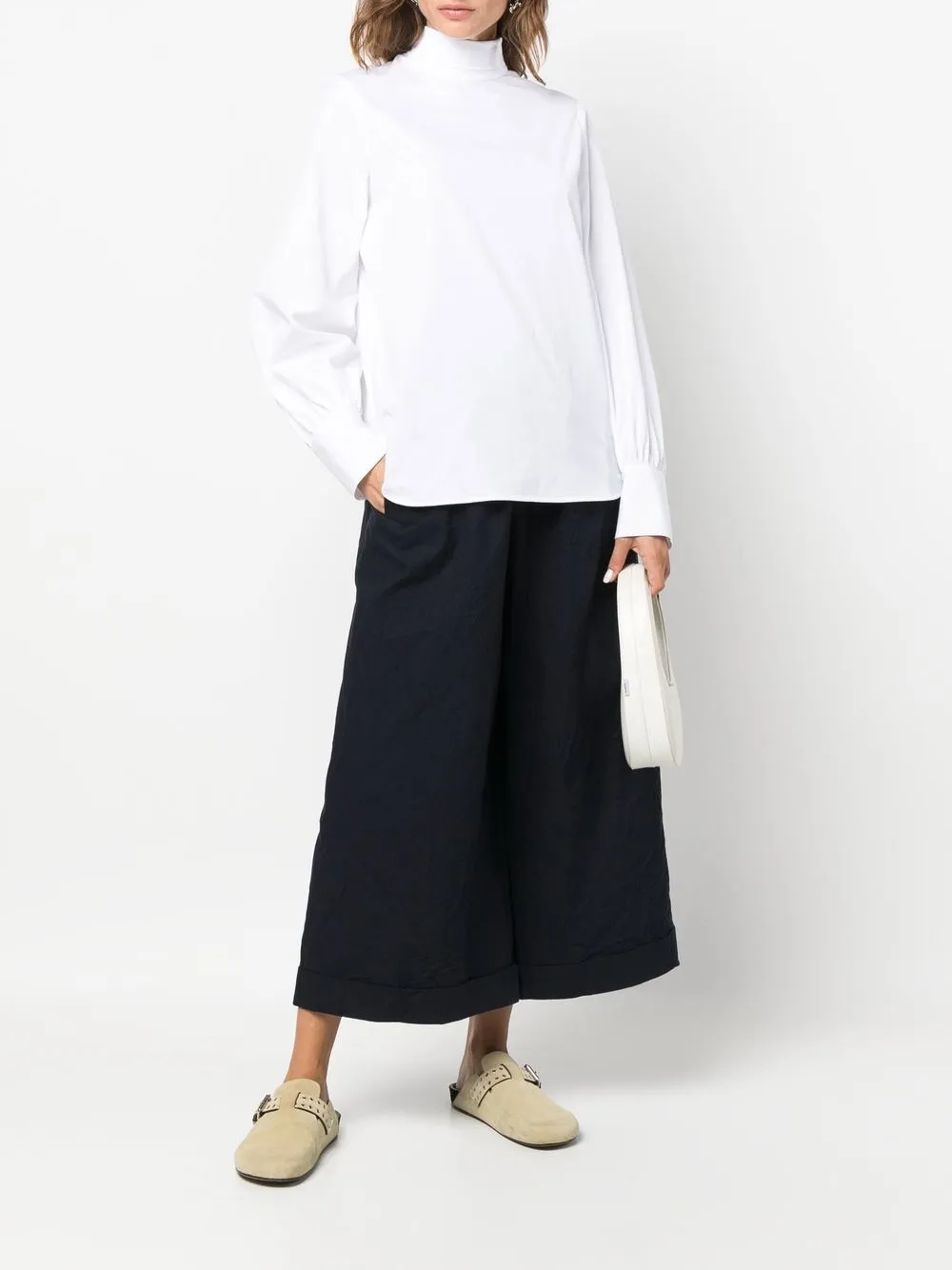 Daniela Gregis Cropped broek - Blauw
