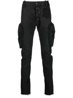 Pantaloni a vita alta Farfetch Uomo Abbigliamento Pantaloni e jeans Pantaloni Pantaloni a zampa Nero