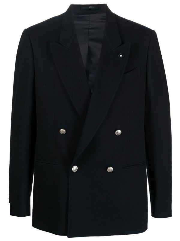 lardini double breasted blazer