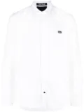 Philipp Plein snake detail long-sleeve shirt - White