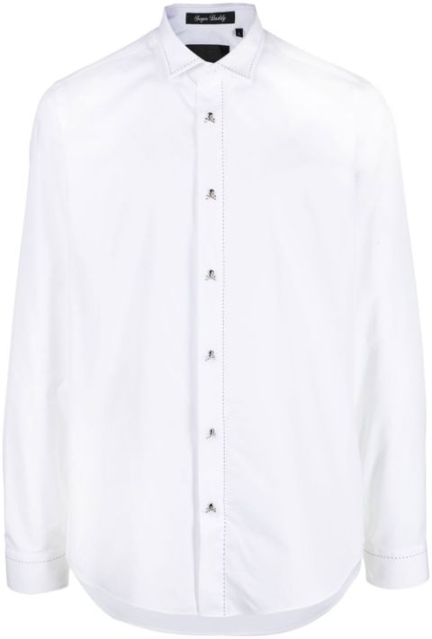 Philipp Plein contrast stitch shirt 