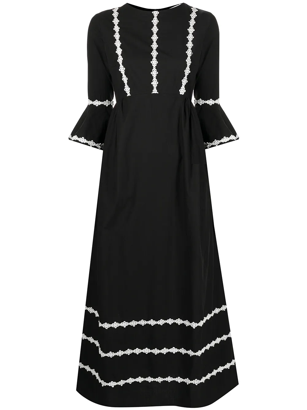 

Batsheva vestido Marina - Negro