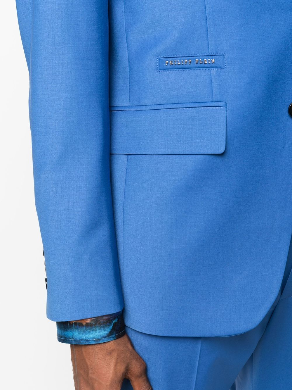 Shop Philipp Plein Single-breasted Tailored Suit In Blue