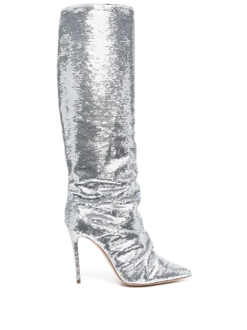 Bottines brodées de sequins - Casadei - Modalova