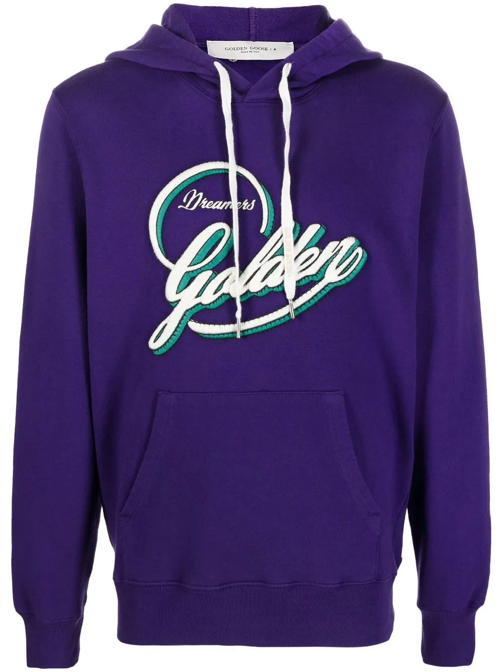 

Golden Goose hoodie con parche de eslogan - Morado