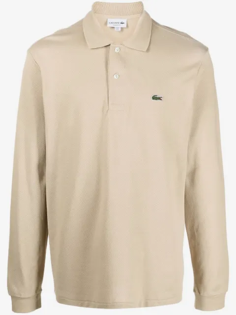 Lacoste appliqué-logo long-sleeve polo shirt