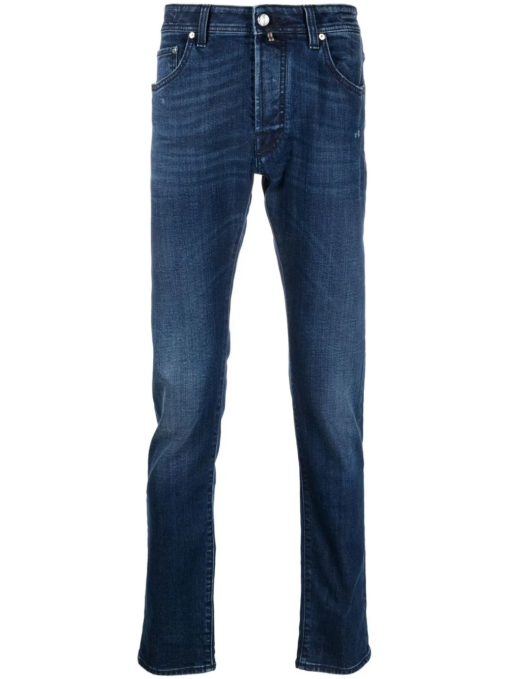 

Jacob Cohën logo-patch slim-cut jeans - Blue