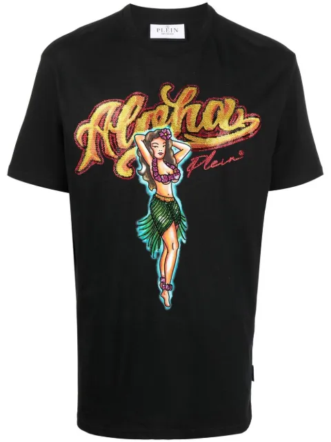 Philipp Plein Hawaii embellished short-sleeve T-shirt Men