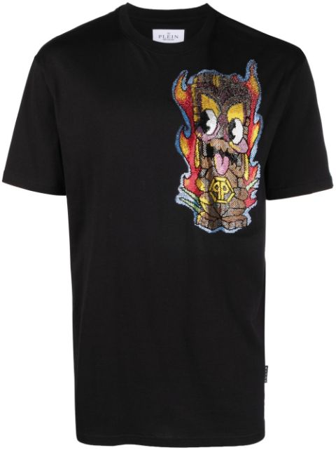 Philipp Plein Hawaii embellished short-sleeve T-shirt Men