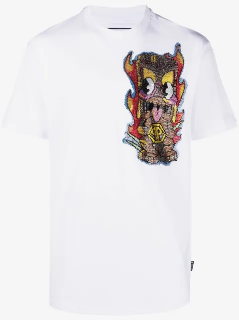Philipp Plein t-shirt Hawaii à ornements