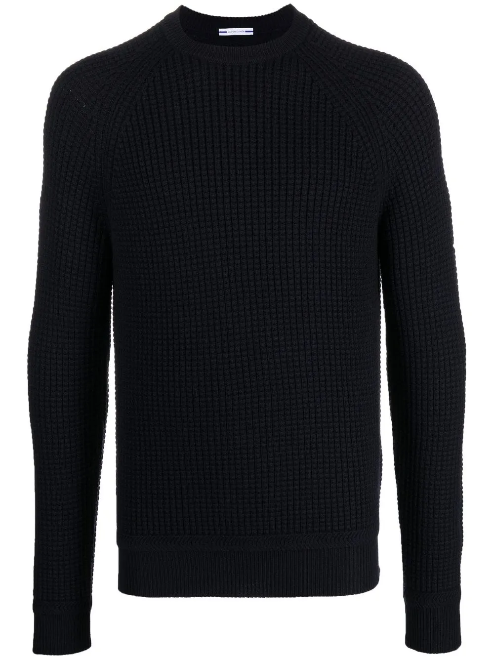 

Jacob Cohën crew neck waffle-knit jumper - Blue