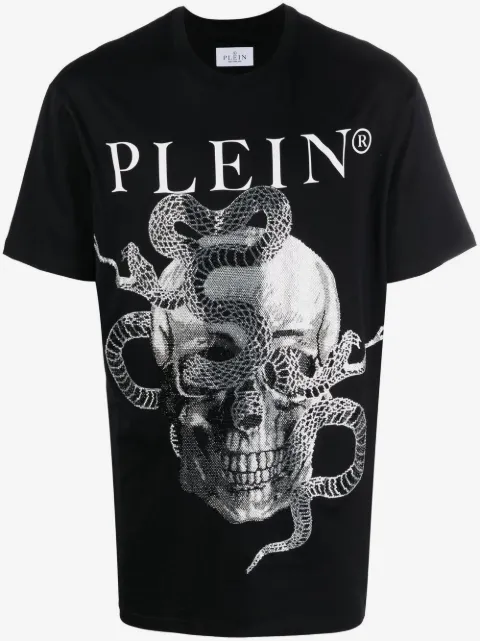 Philipp Plein Snake-print round-neck T-shirt 