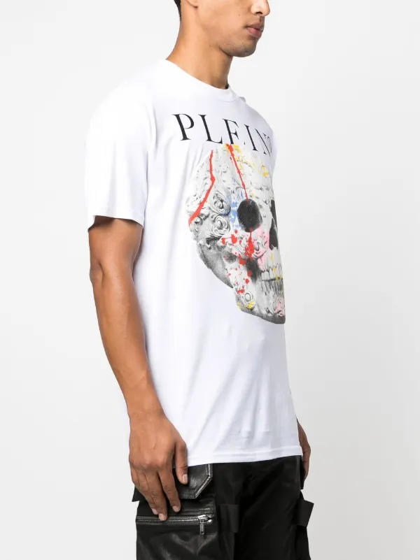 Philipp Plein スカルプリント Tシャツ | ホワイト | FARFETCH JP