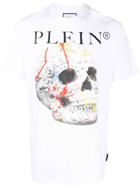 Philipp Plein Skull-print cotton T-shirt Men