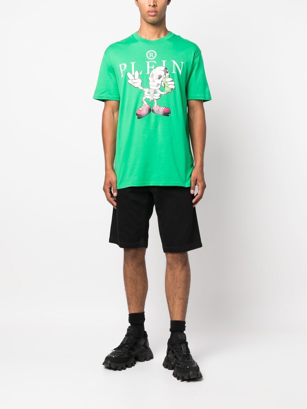 Philipp Plein T-shirt met print - Groen