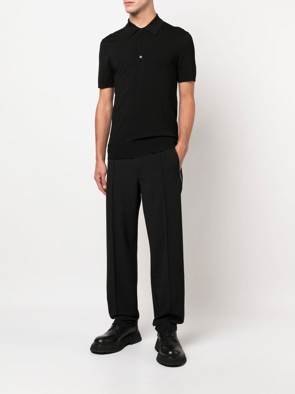 Neil Barrett Poloshirt - Zwart