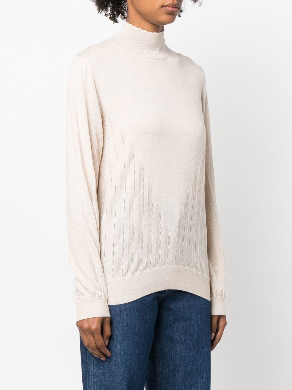 A.P.C. ribbed-knit high-neck jumper Women