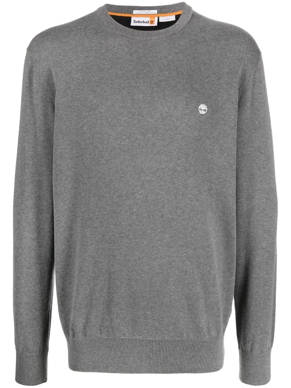 

Timberland logo-embroidered cotton jumper - Grey