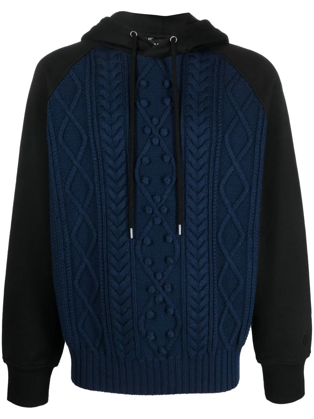 

Neil Barrett hoodie tejido de ochos - Azul