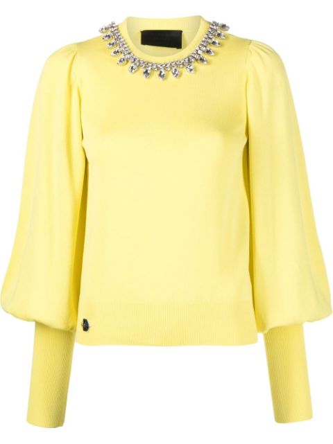 Philipp Plein rhinestone-embellished jumper Women