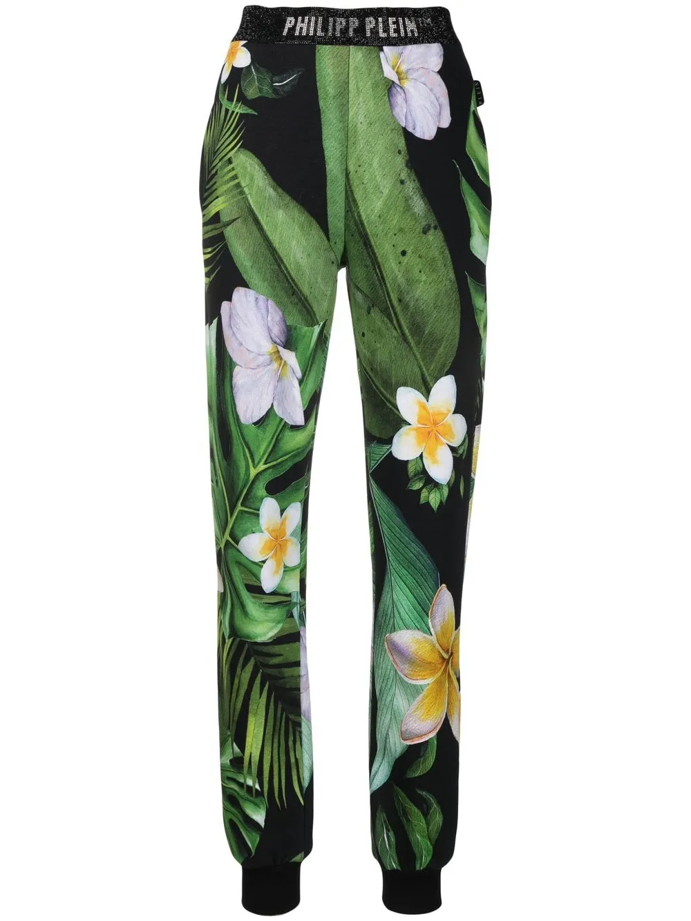 

Philipp Plein Hawaii-print trackpants - Green