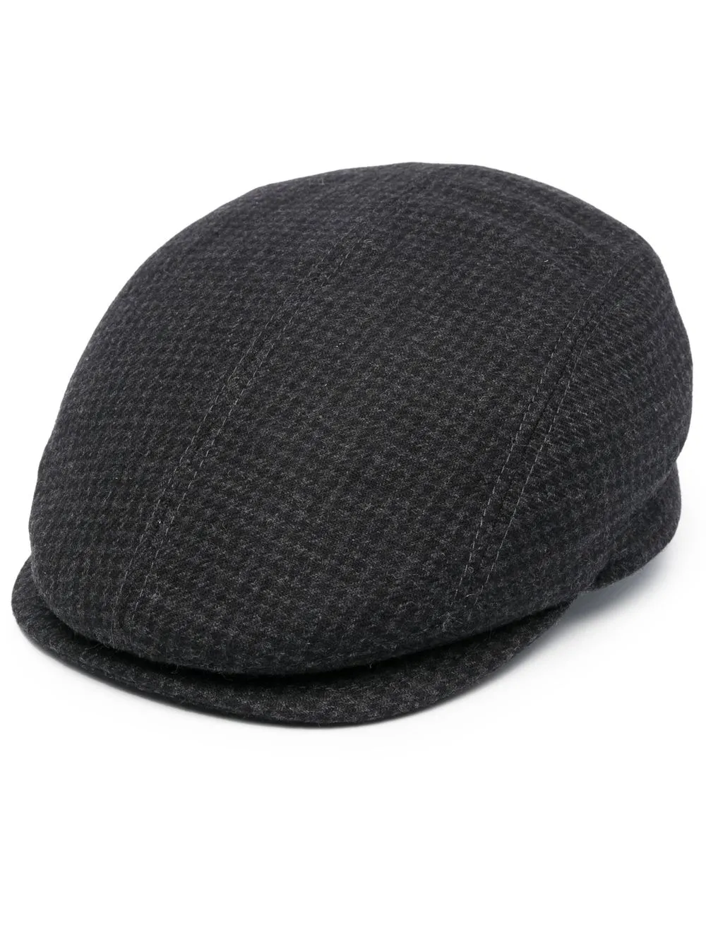 

Borsalino houndstooth wool beret - Black