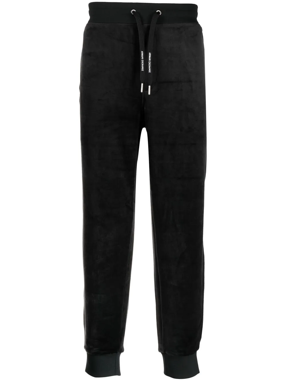 

Armani Exchange velvet track pants - Black