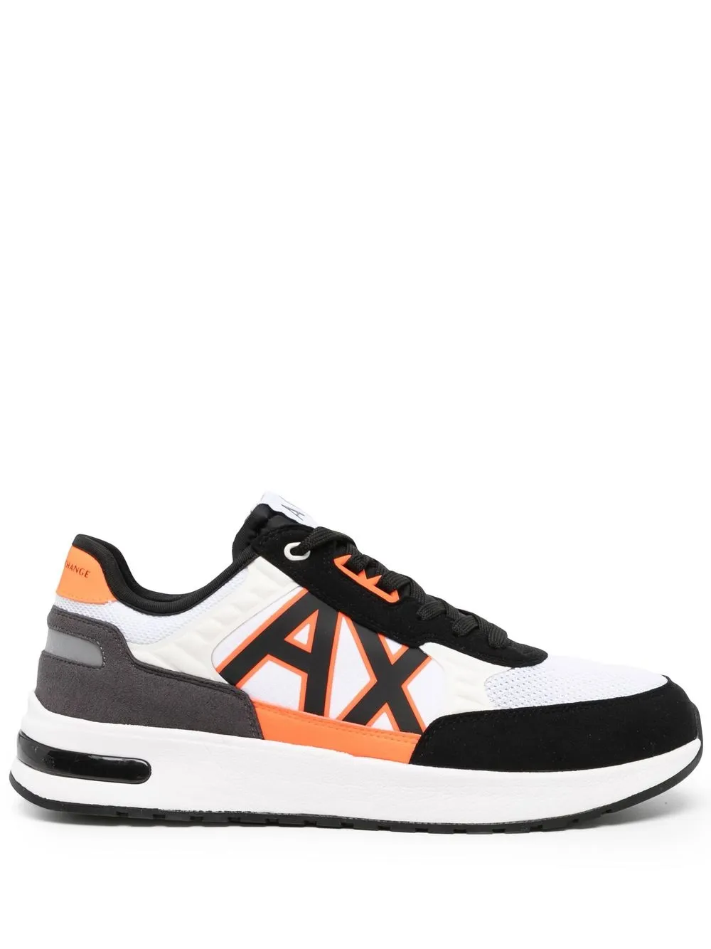 

Armani Exchange side logo-print detail sneakers - Black